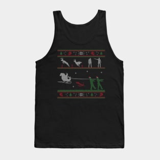 Ugly Christmas Sweater Zombie Tank Top